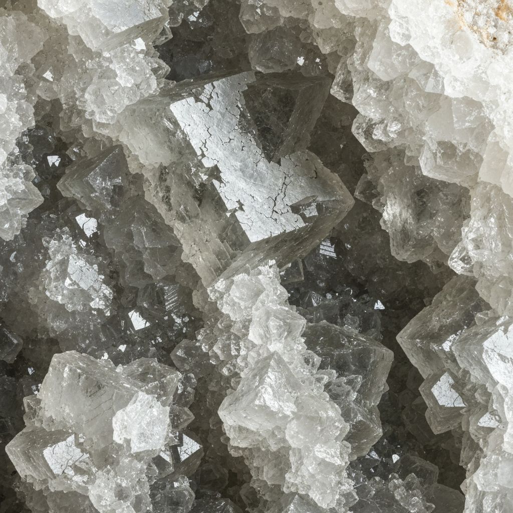Fluorine crystal formations